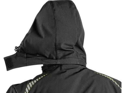 Bunda CXS NORFOLK, pánská, černá s HV žluto/oranžovými doplňky, vel. S